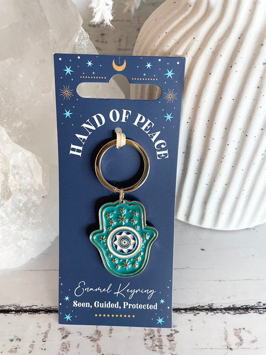 Hand Of Peace Keychain