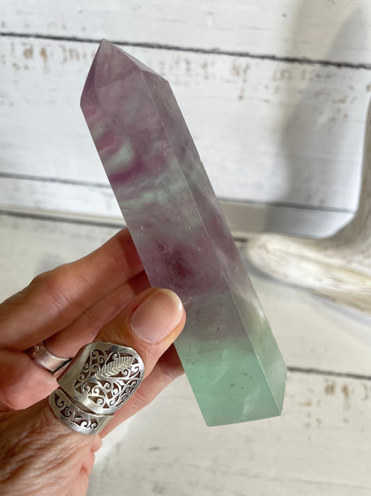 Rainbow Fluorite Obelisk