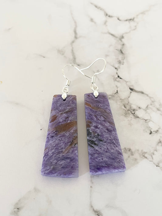 Charoite Dangles ~ SweetGrass Studio