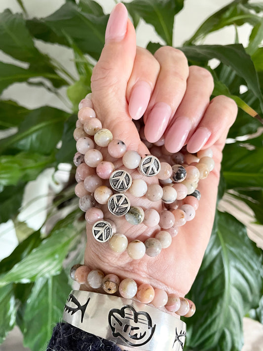 Pink Opal gemstone Bracelet