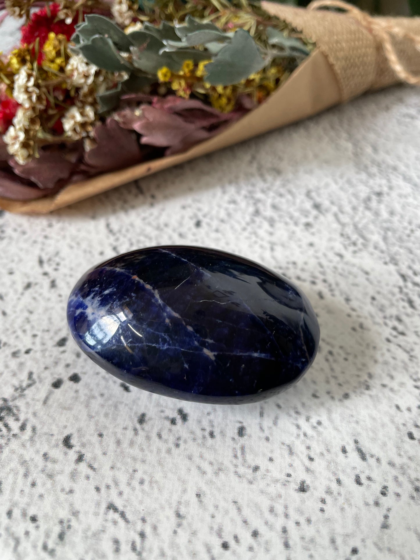 Sodalite Pillow Palm Stone