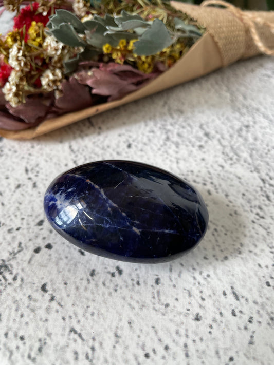 Sodalite Pillow Palm Stone