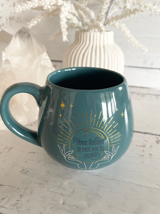 Fortune Telling Mug ~ Teal