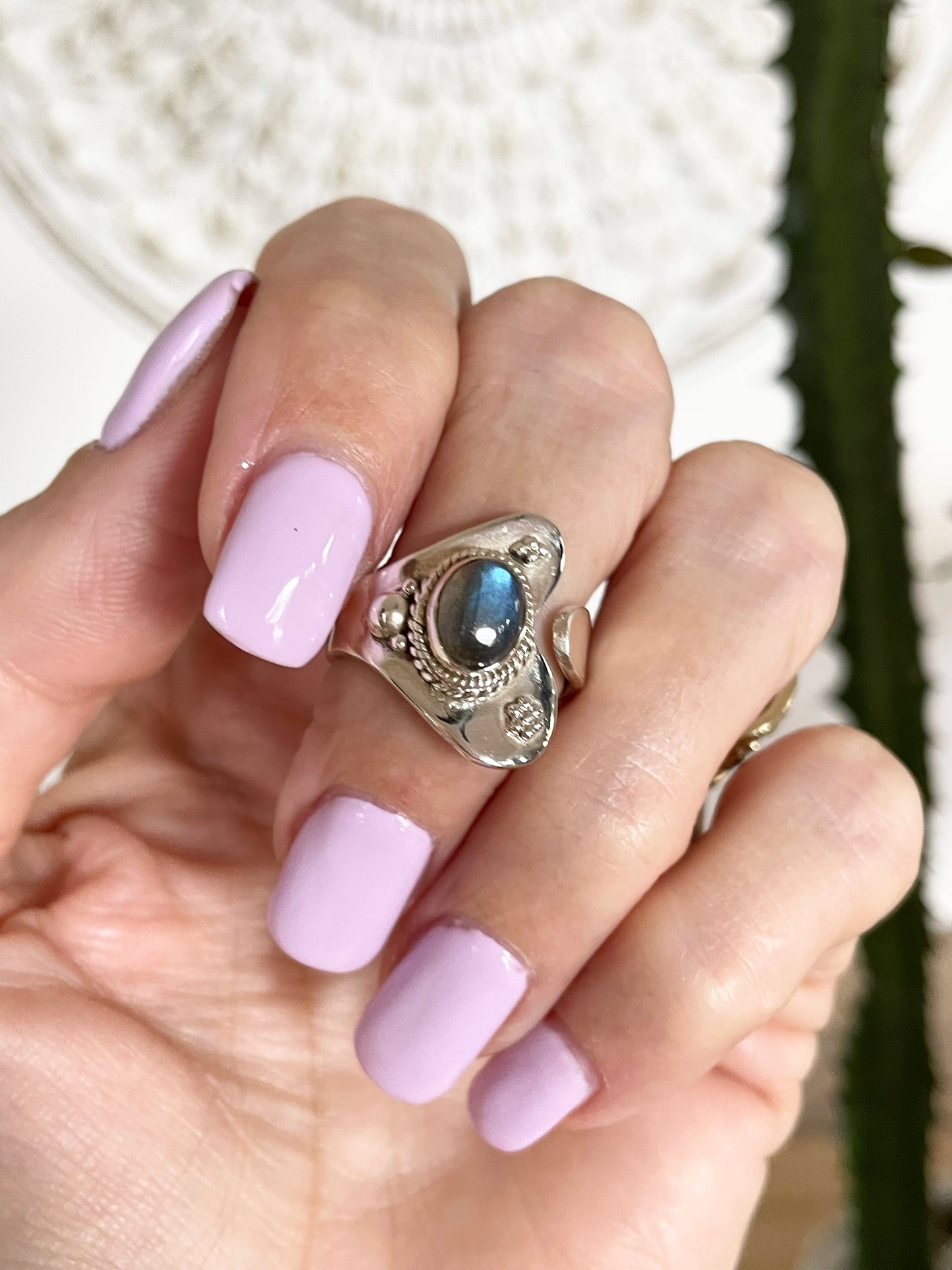 Labradorite Ring - adjustable size 6-10