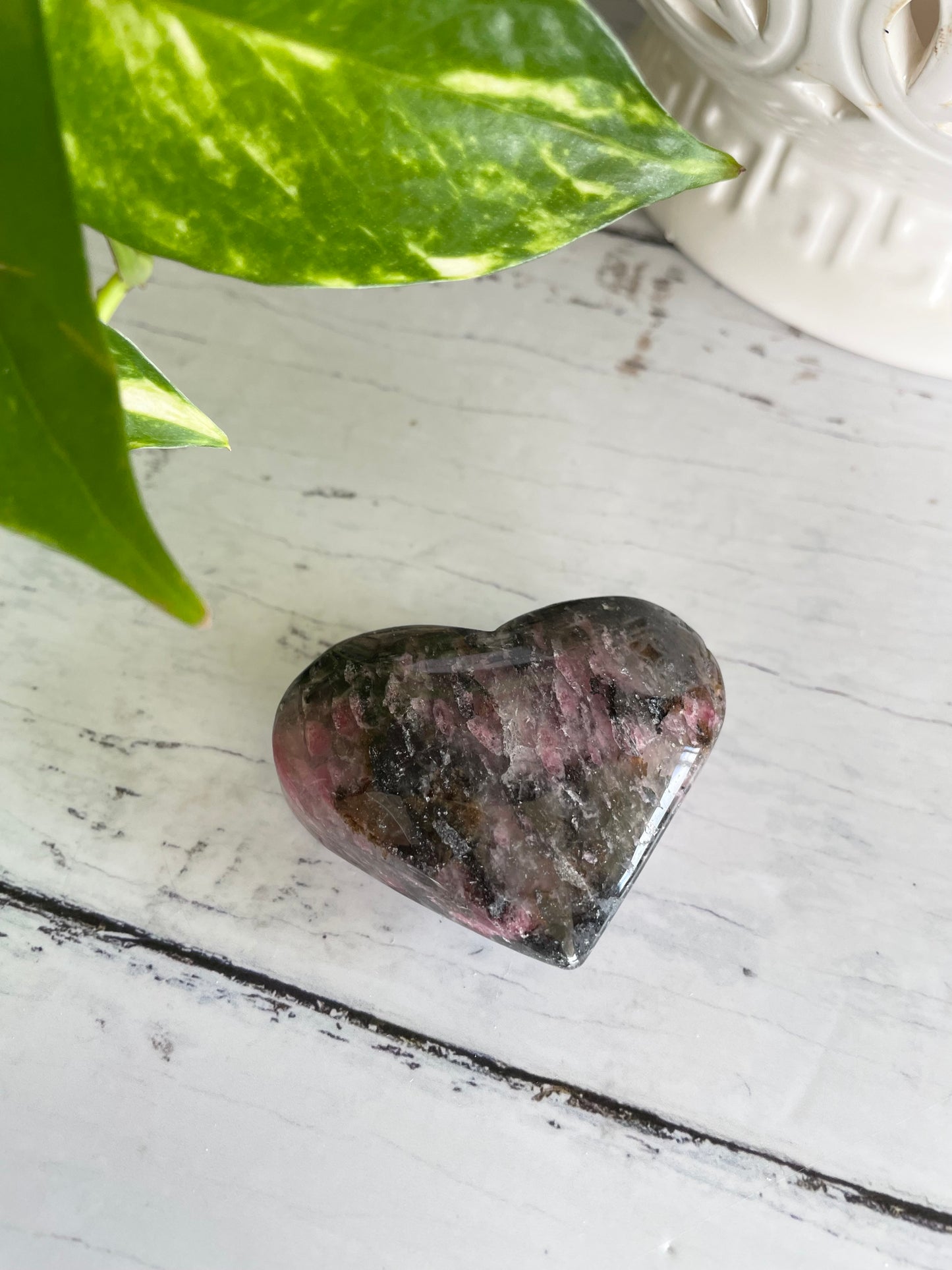 Rhodonite Heart