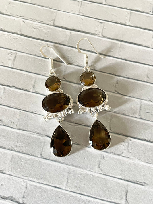 Smoky Quartz Dangles