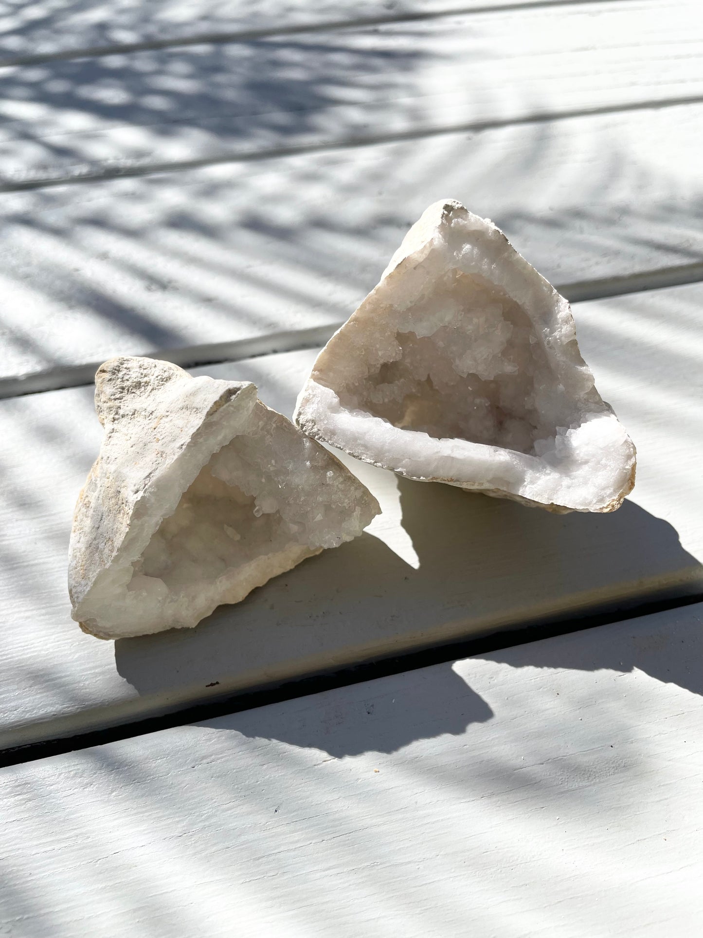 Moroccan Quartz Geode Pair