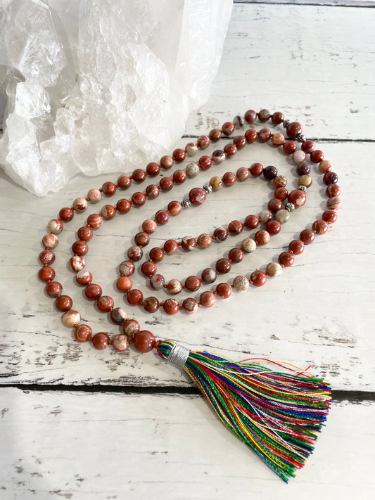 Red Jasper Mala