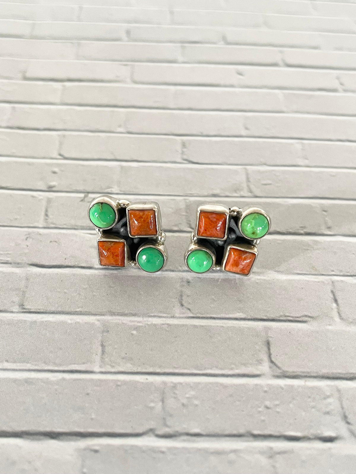 Mojave Turquoise & Copper Turquoise Studs