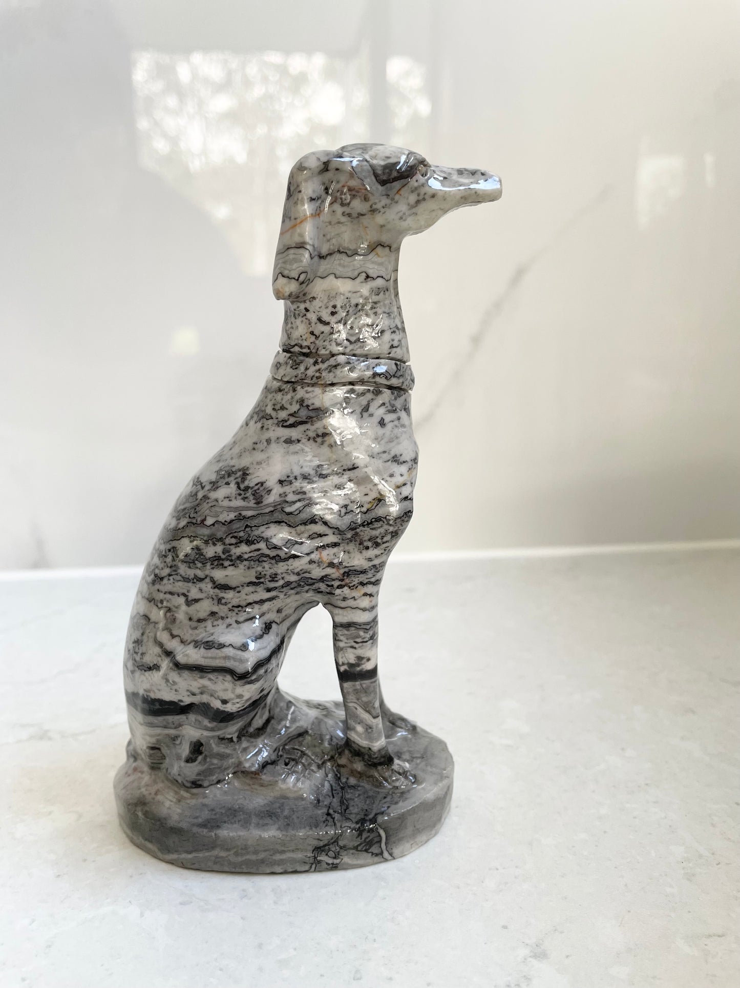 Sleek Sighthound - Grey Picasso Jasper