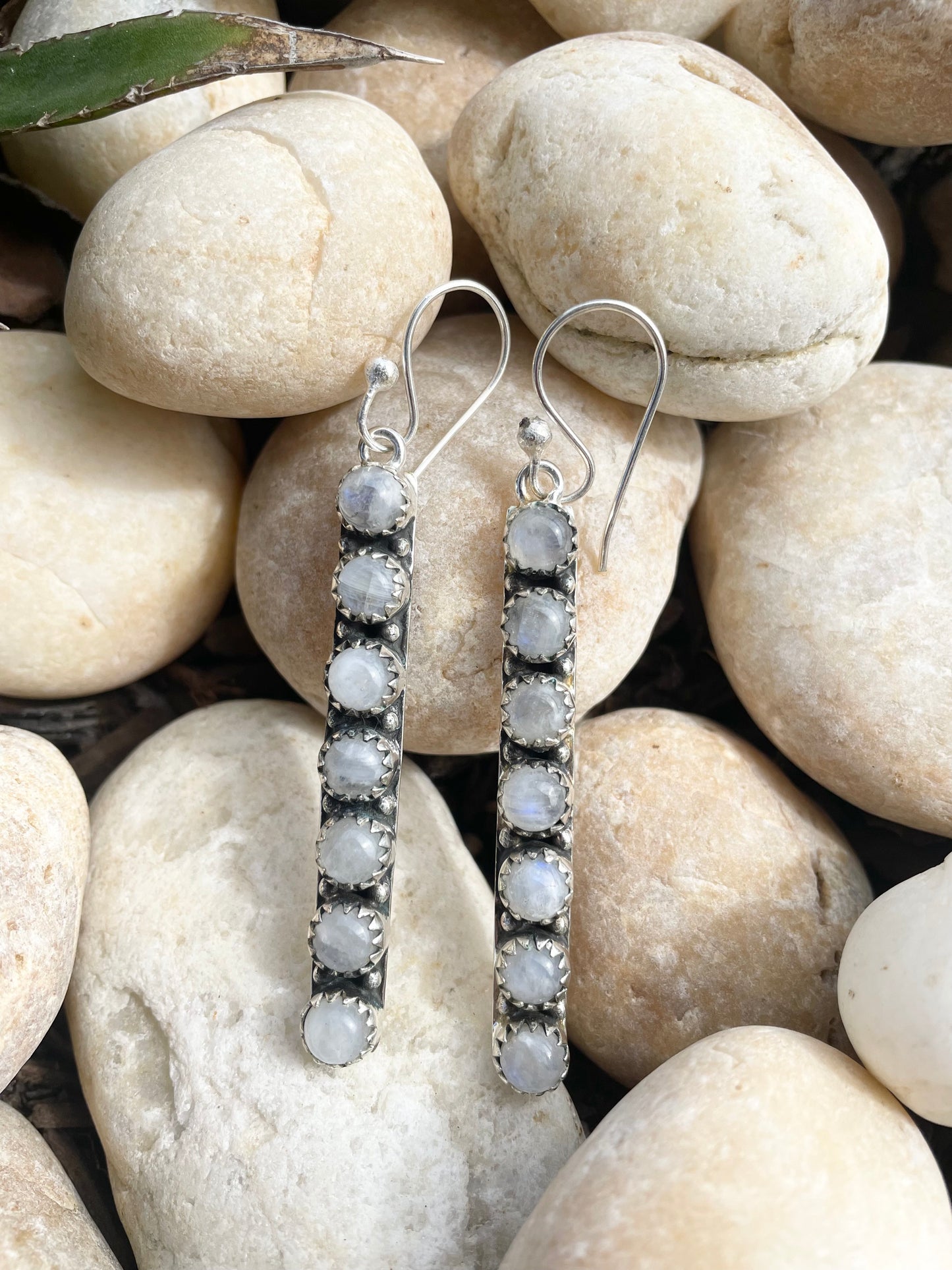Rainbow Moonstone Dangles