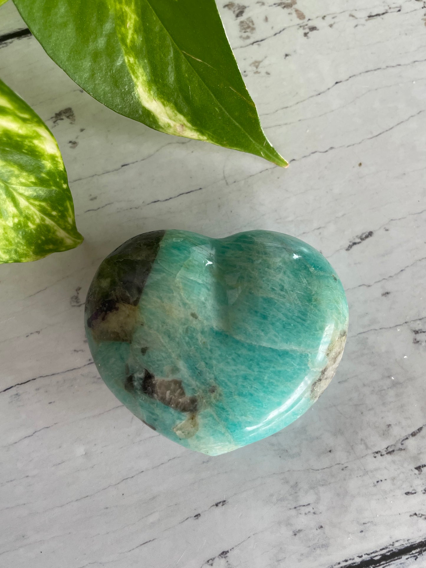 Amazonite Heart