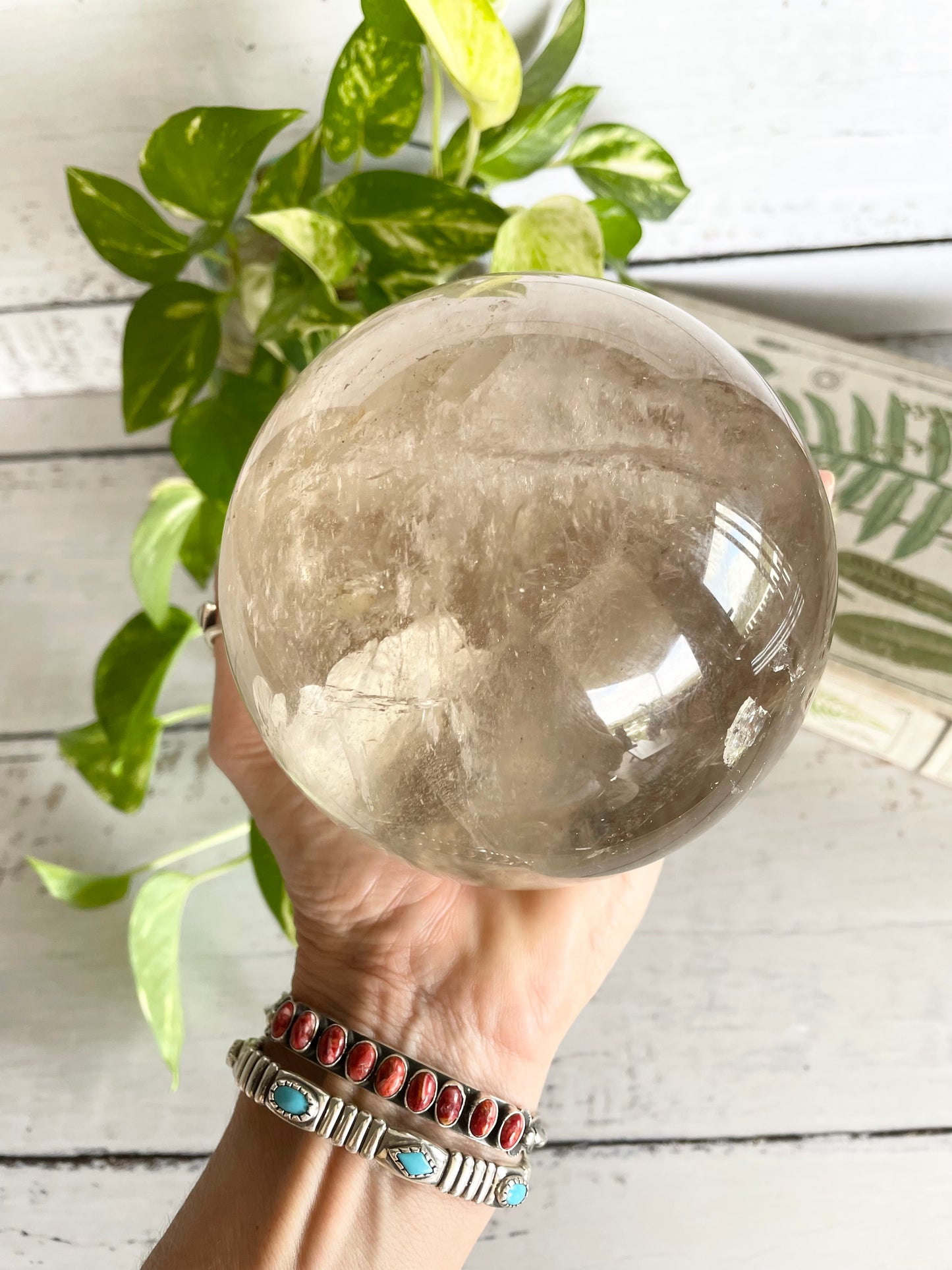 Smoky Quartz Sphere 2.1kgs