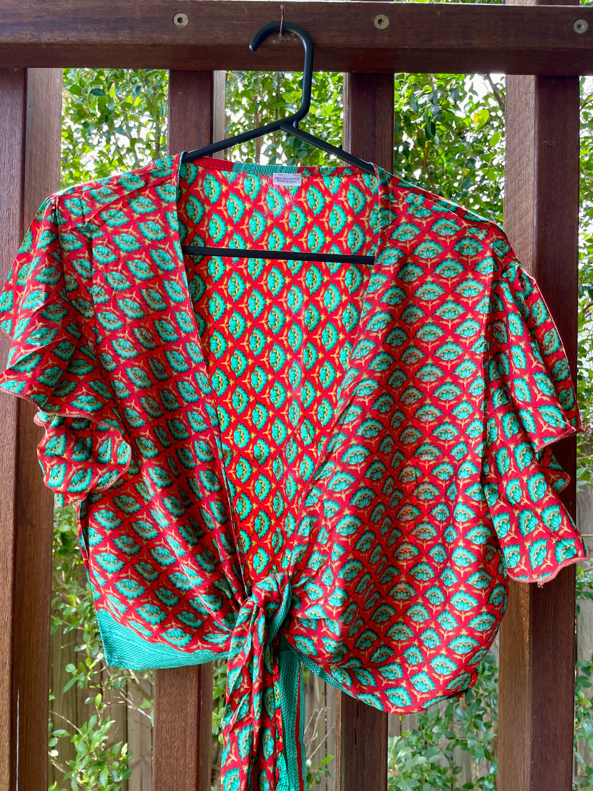 Sari short sleeve ruffle shirt