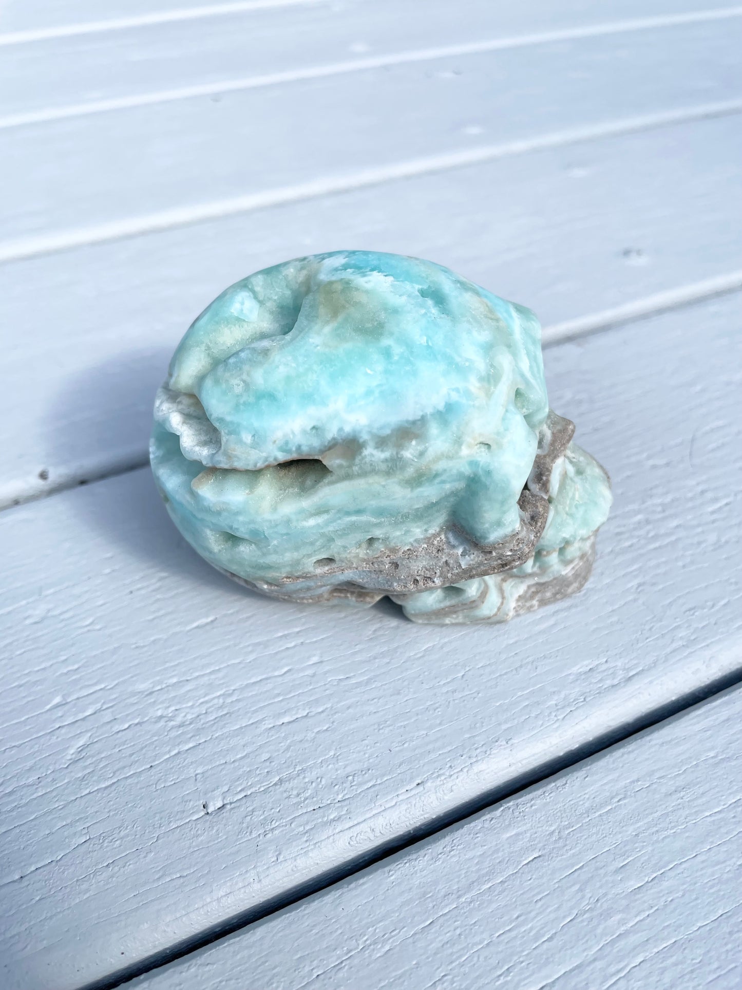 Hemimorphite Skull