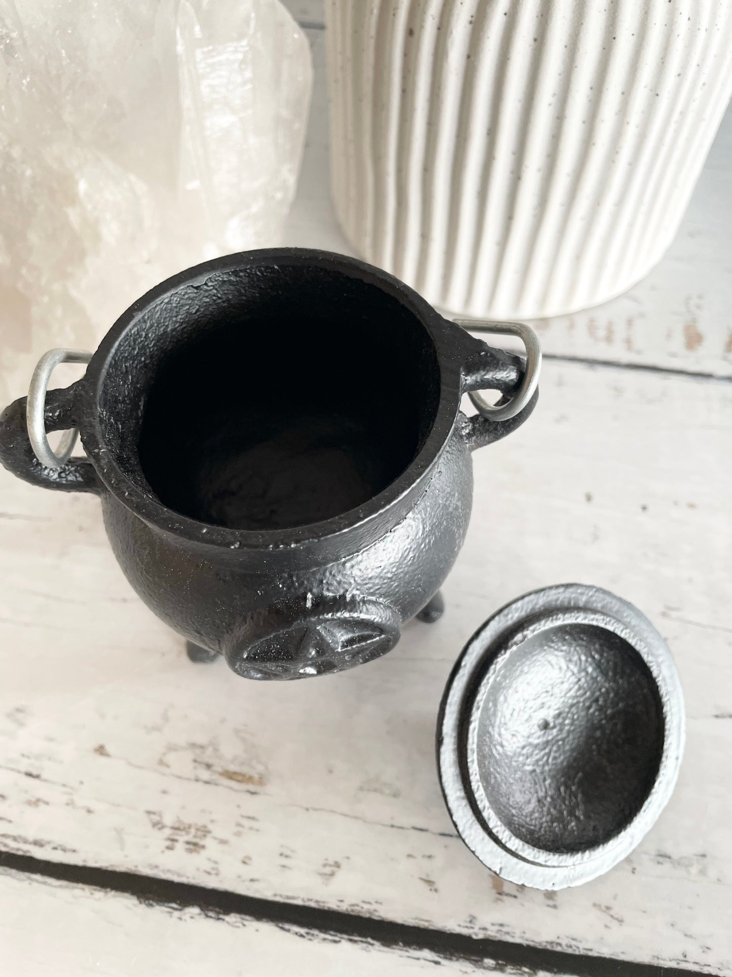 Cast Iron Cauldron ~ Pentacle
