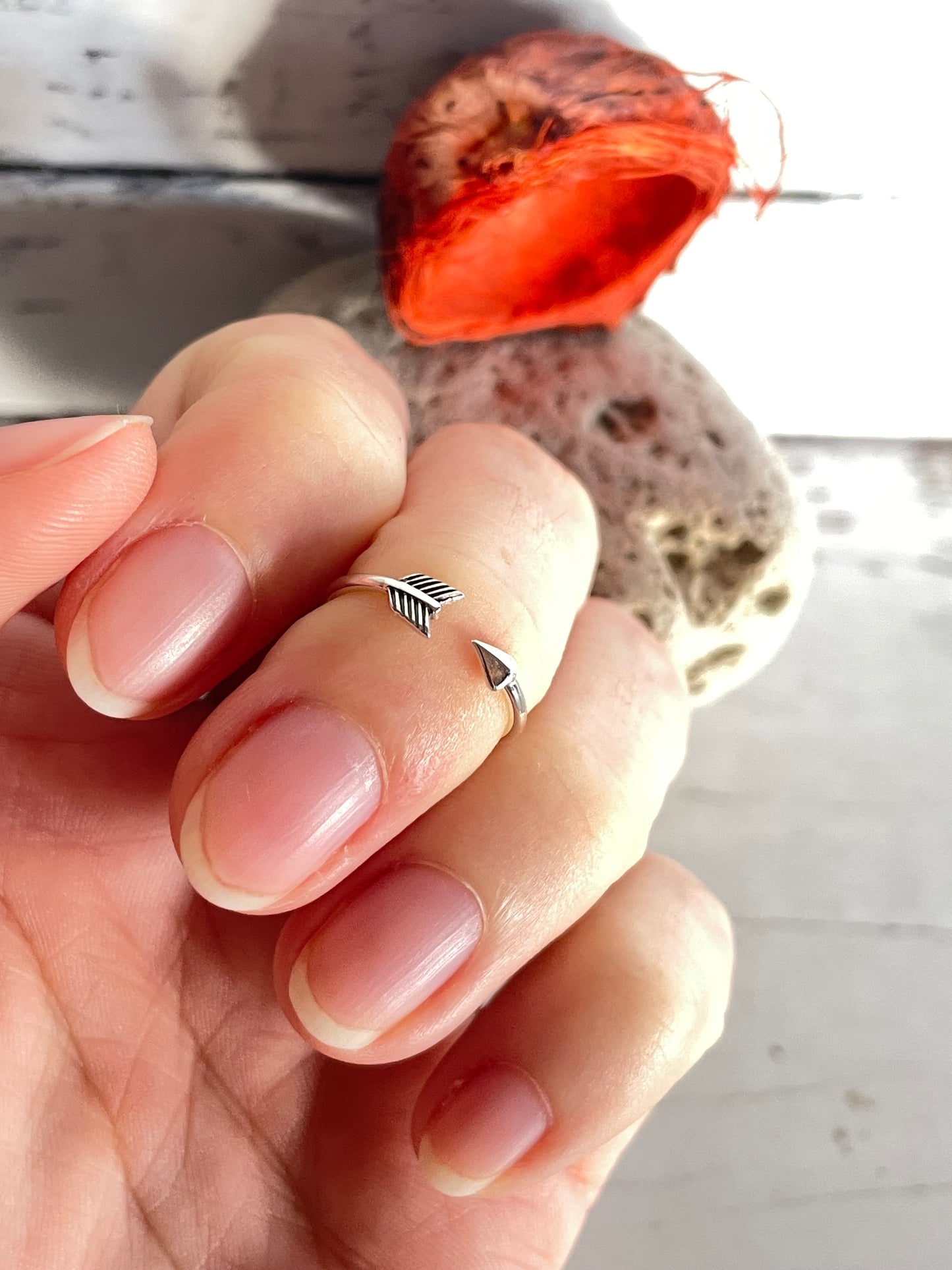 Silver Toe Ring ~ Arrow