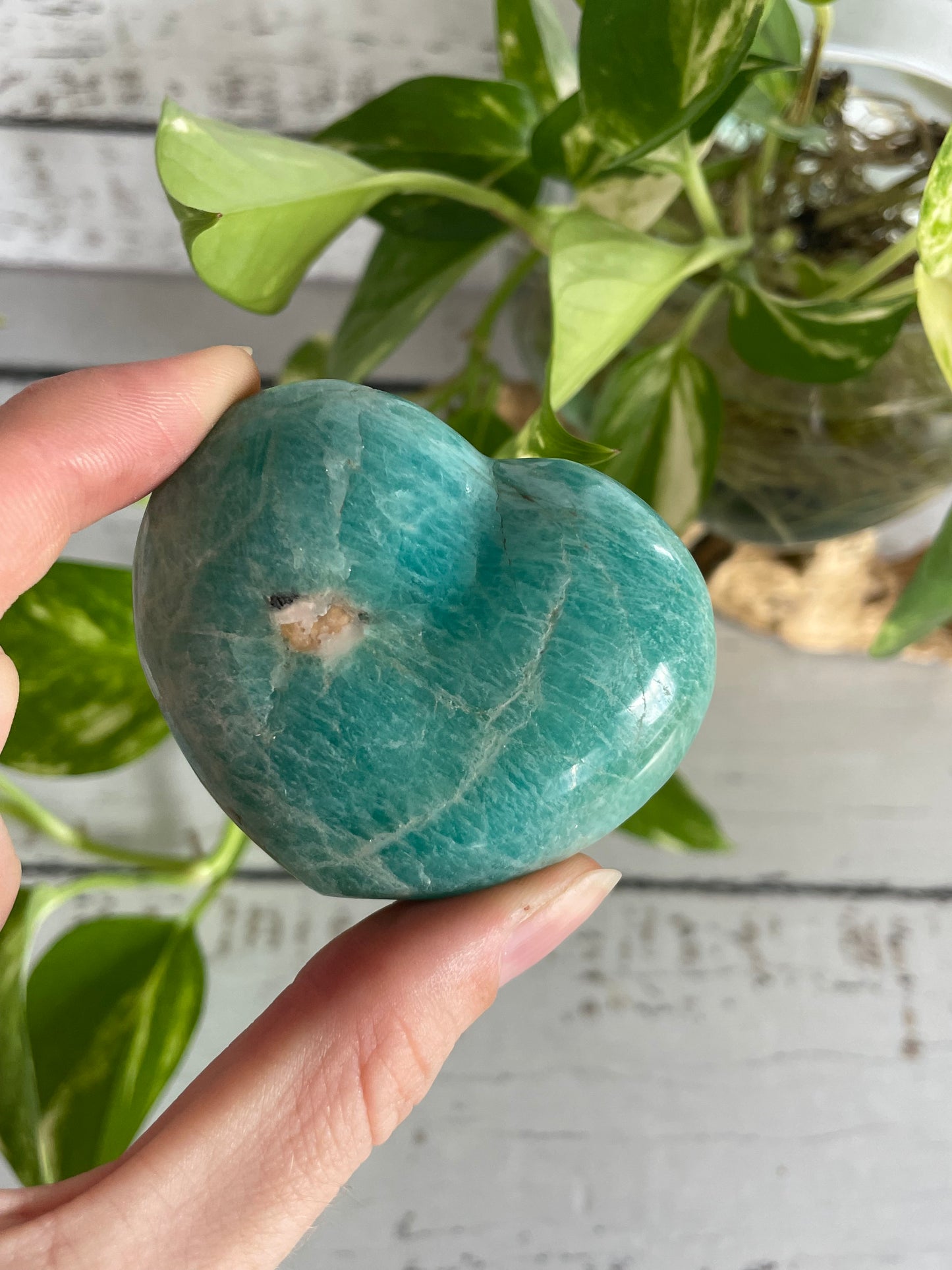 Amazonite Heart