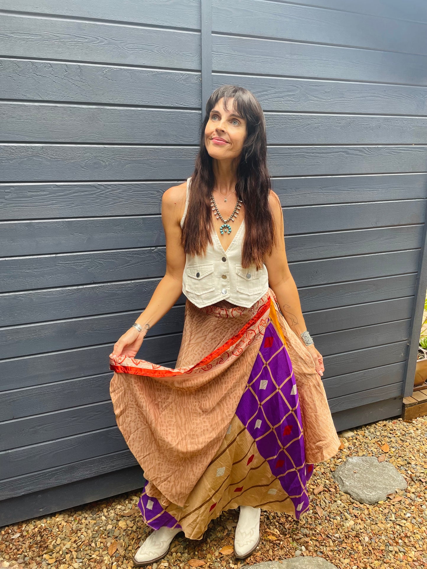 Upcycled Sari Skirt 26