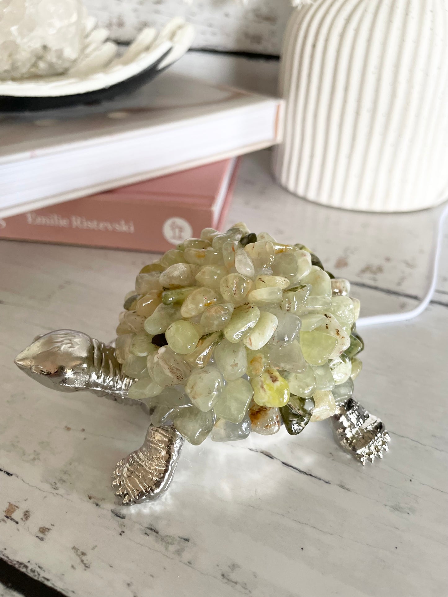 Tortoise Led Lamp - Chrysoprase