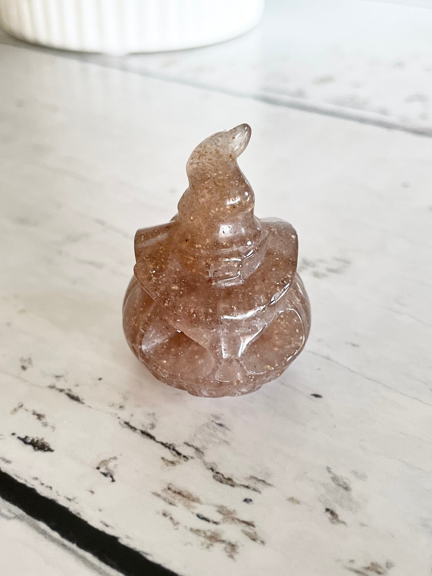 Halloween Pumpkin ~ Strawberry Quartz