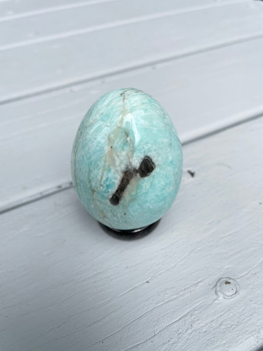 Amazonite Egg with holder