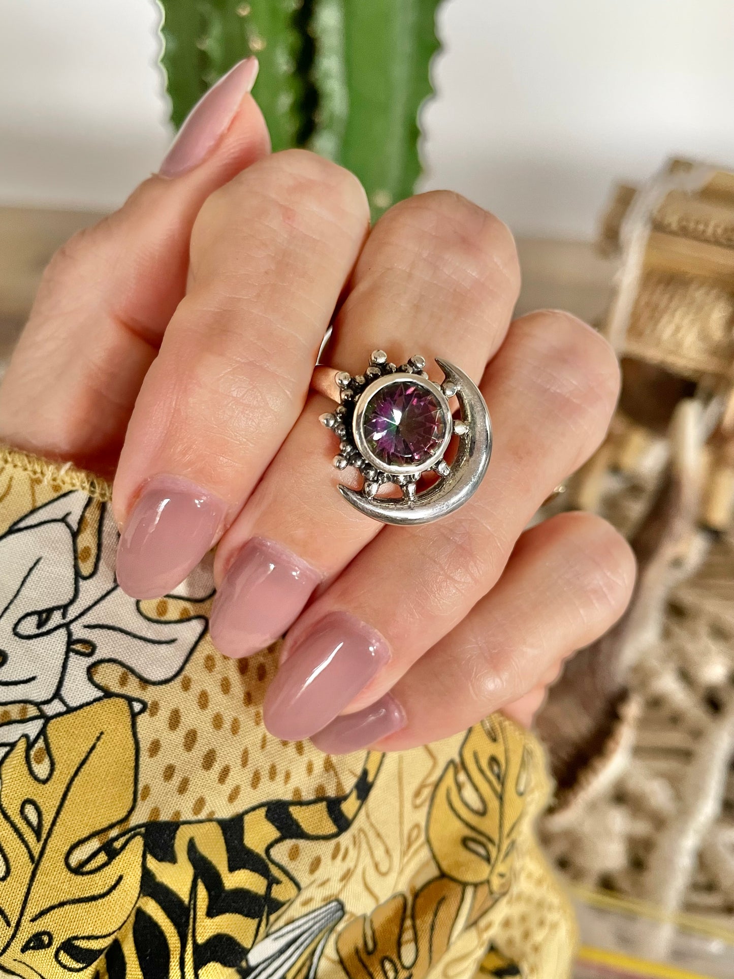Mystic Topaz Ring ~ size 6 & 7