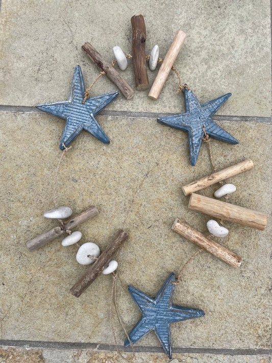 Driftwood Coastal Hanging ~ Stars