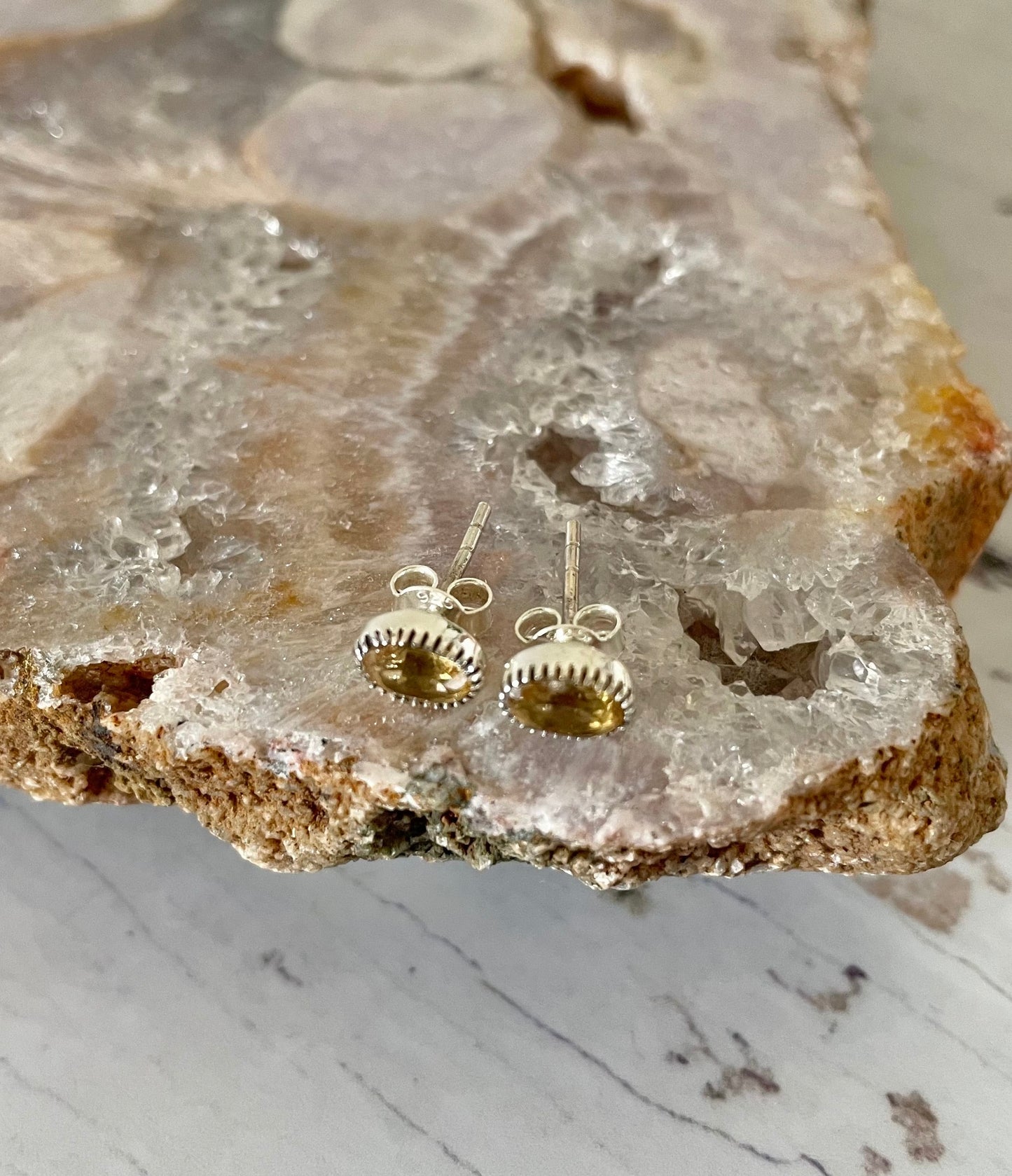 Citrine Studs