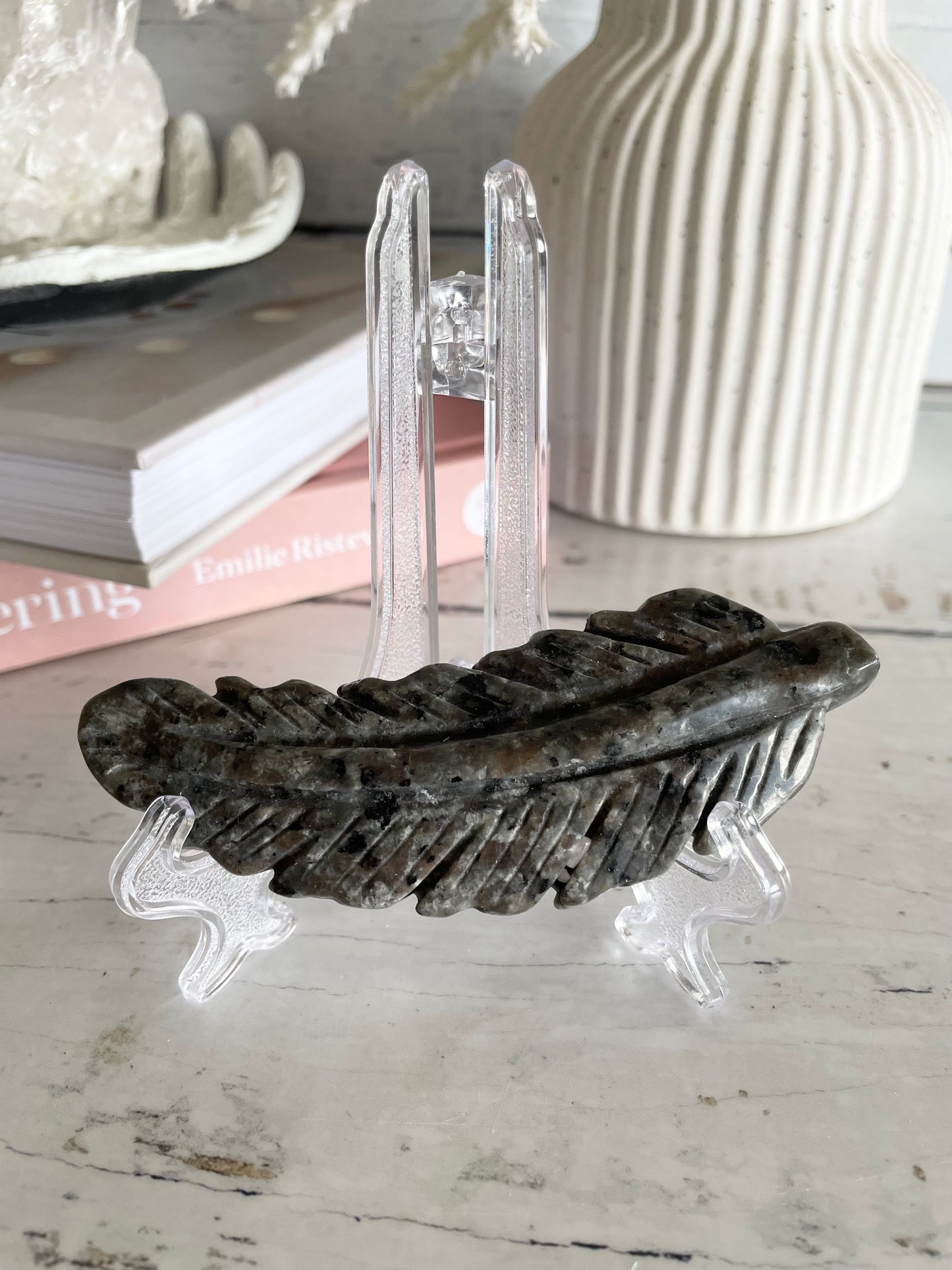 Mixed Moonstone feather