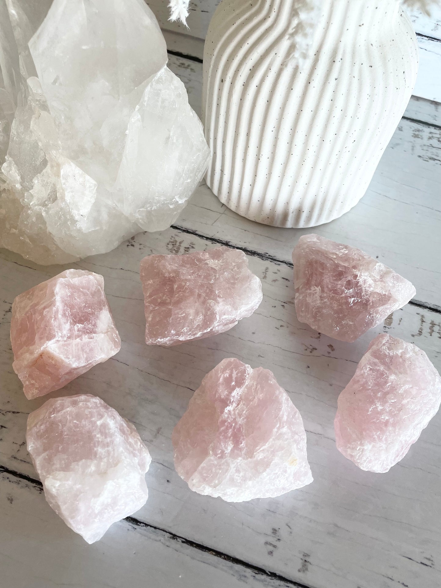 INTUITIVELY CHOSEN ~ Raw Rose Quartz