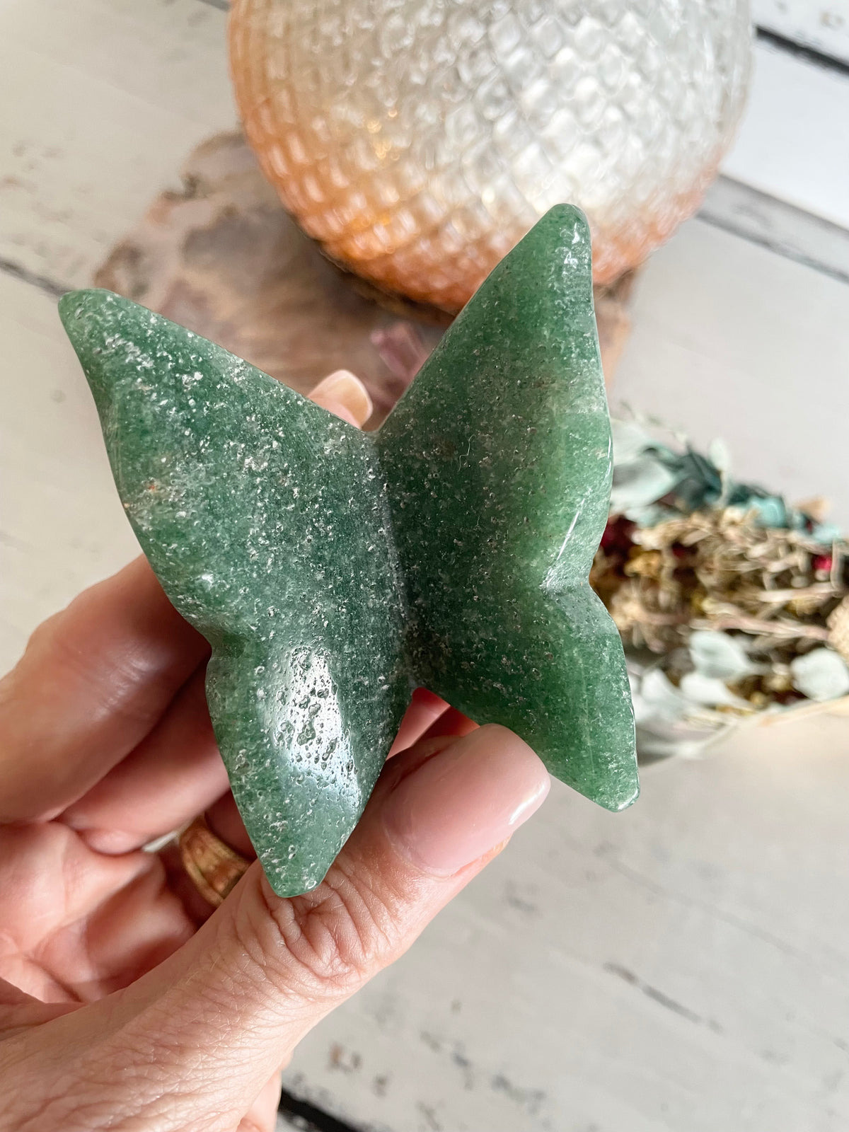 Butterfly ~ Green Aventurine