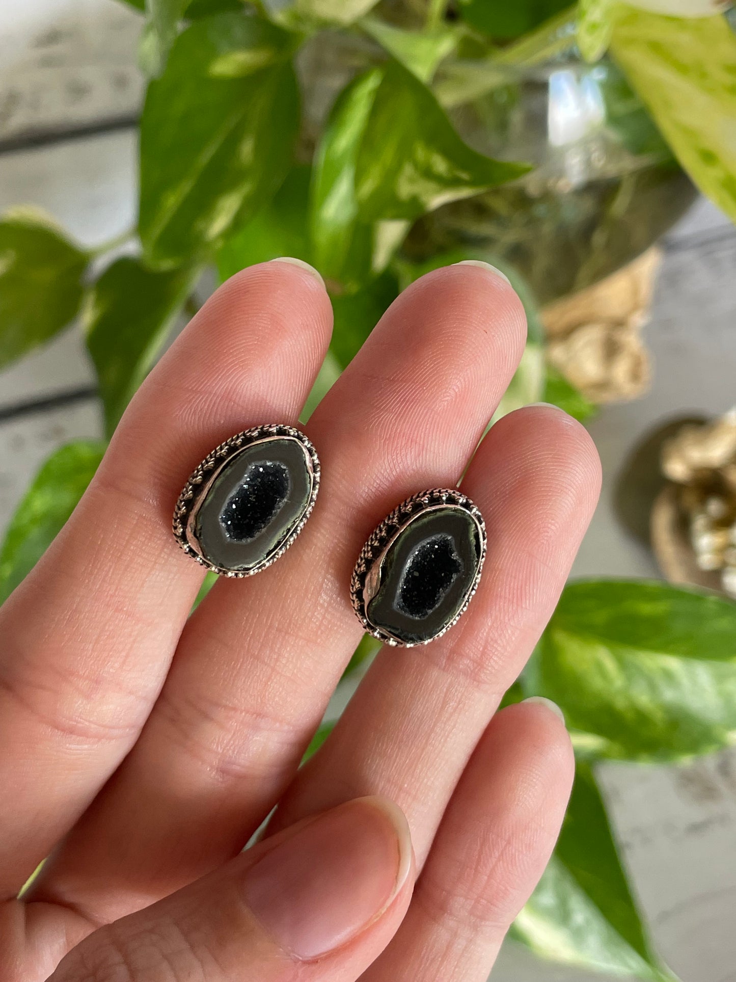 Druzy Geode Studs