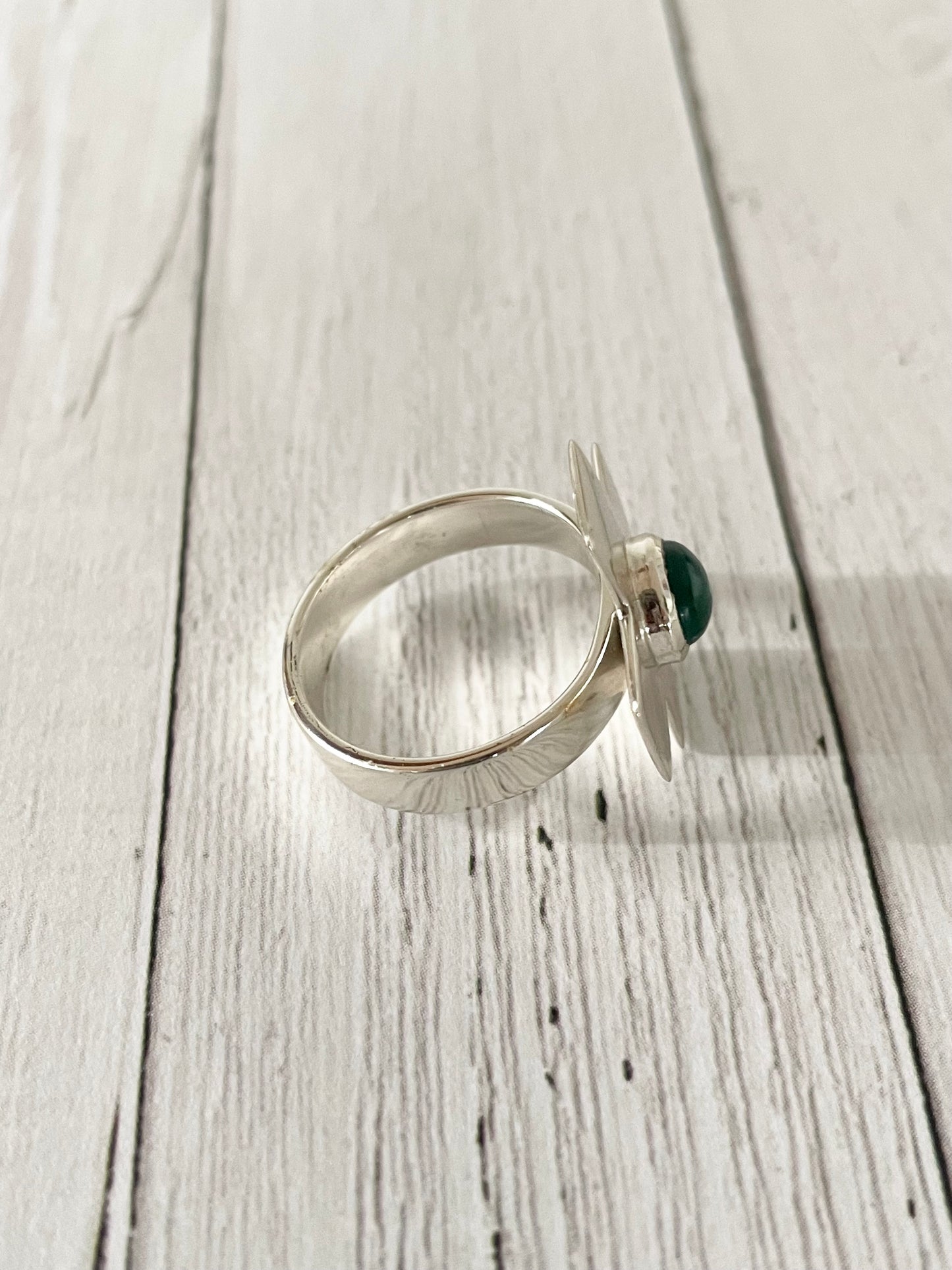 S&M Green Onyx Ring ~ Size 7