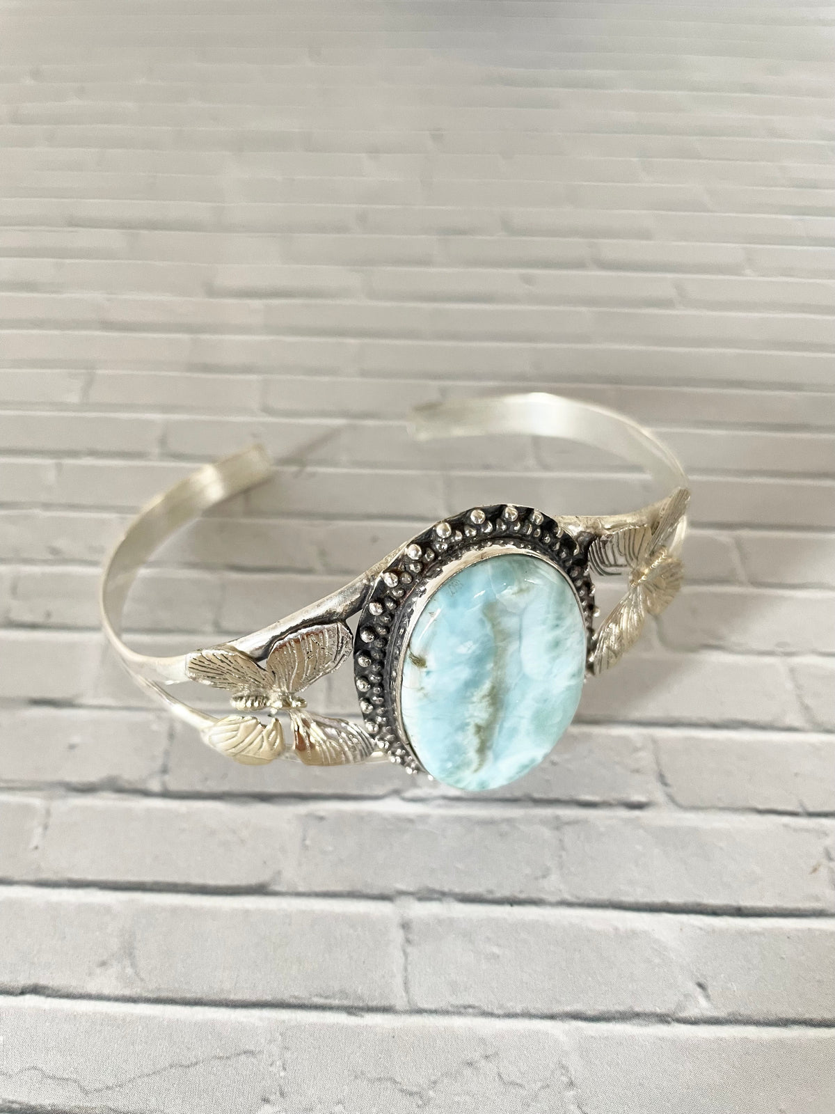 Larimar silver cuff