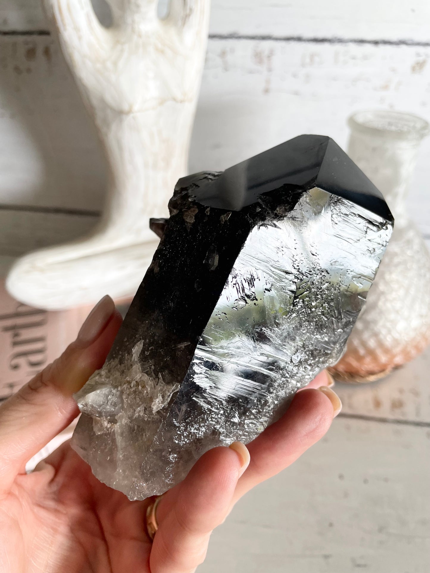 Smoky Quartz Cluster
