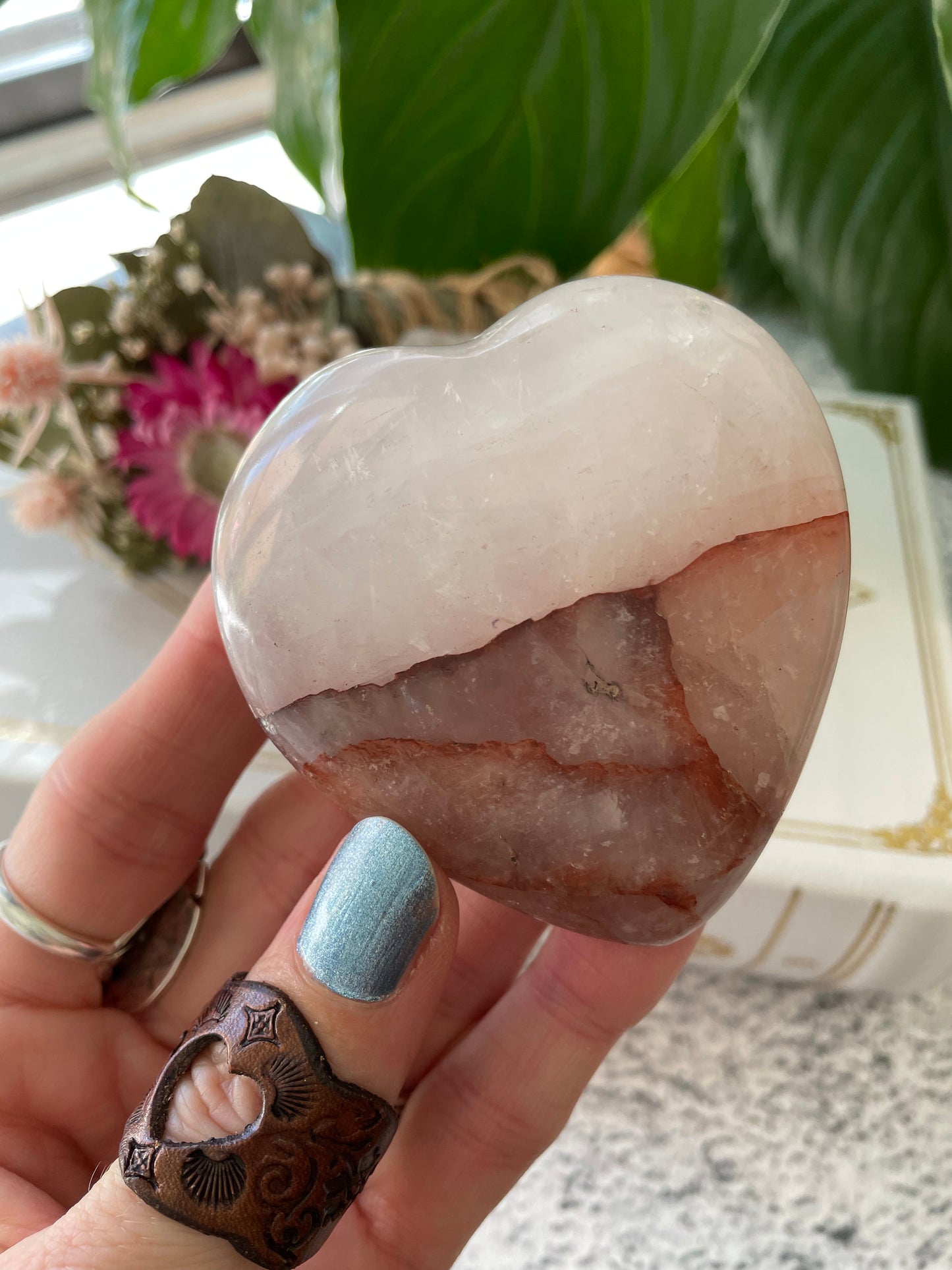 Fire Quartz Heart