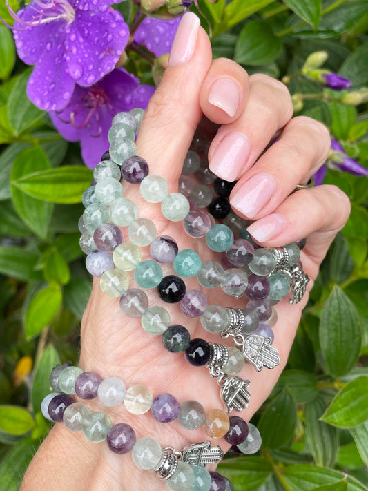 Rainbow Fluorite Healing Bracelet ~ Psychic Self