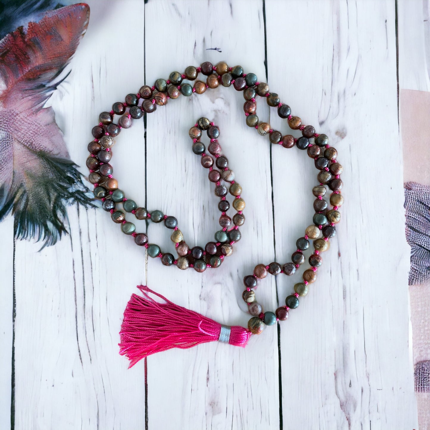 Picasso Jasper ~ Mala/Prayer Beads