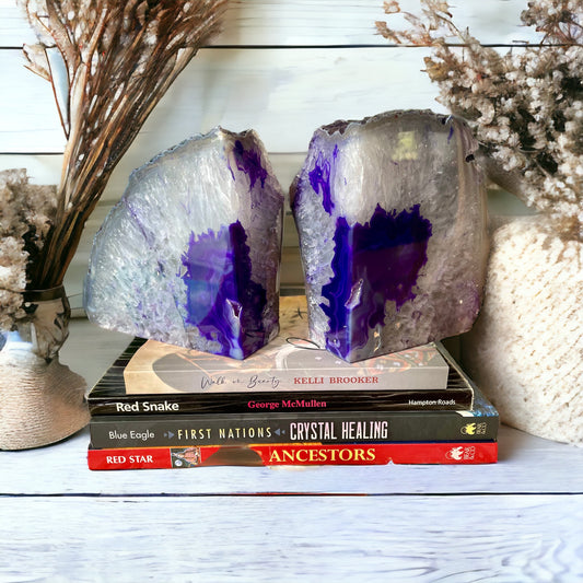 Agate Book Ends ~ 2.7kgs