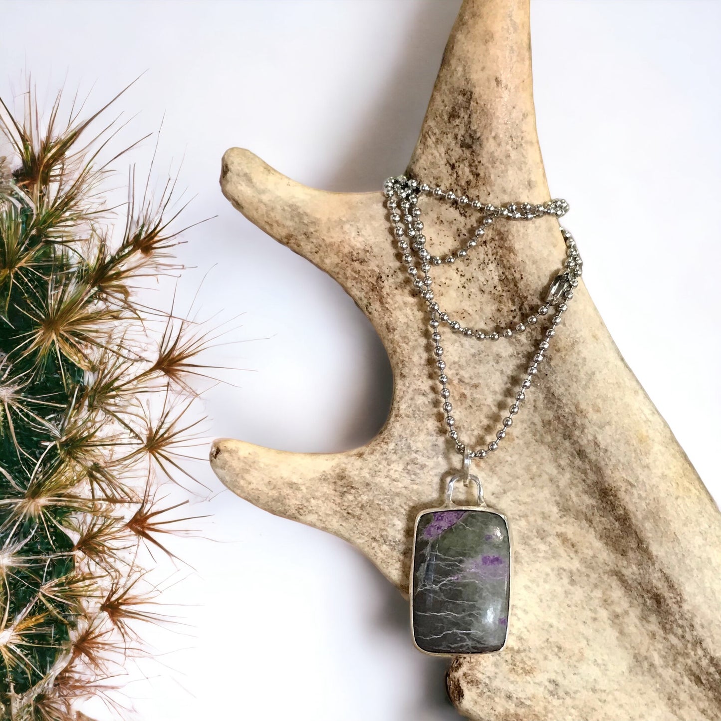 SweetGrass Studio ~ Stichtite Pendant/Chain