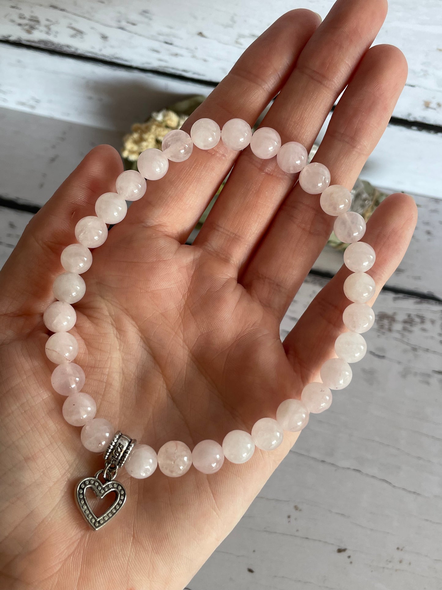 Rose Quartz Healing Anklet ~ Eternal Love ©️