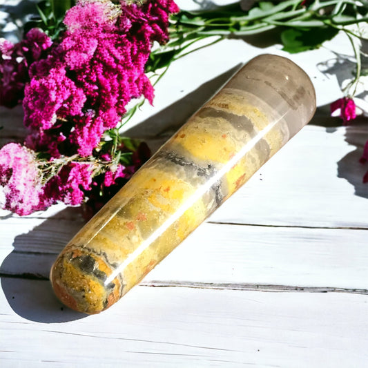 Bumble Bee Jasper Healing Wand