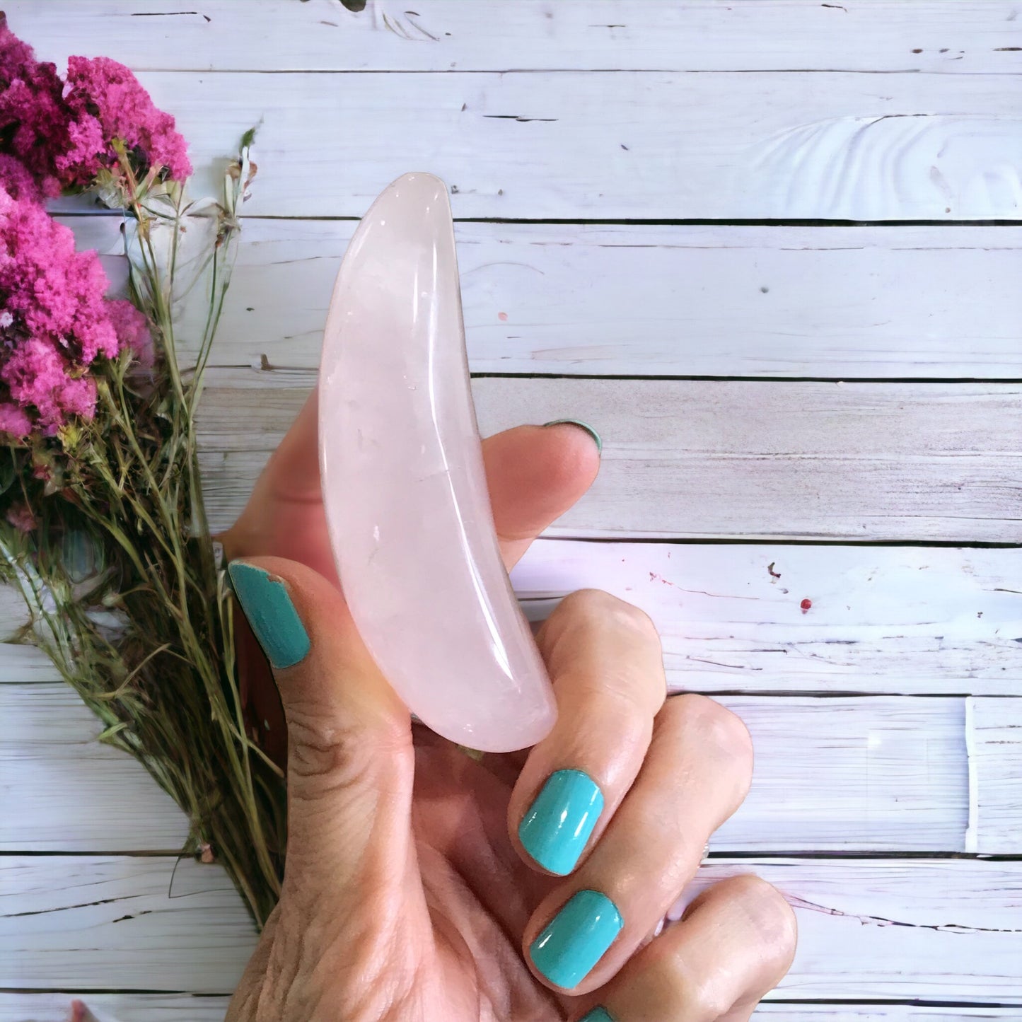 Contoured Body Wand ~ Rose Quartz