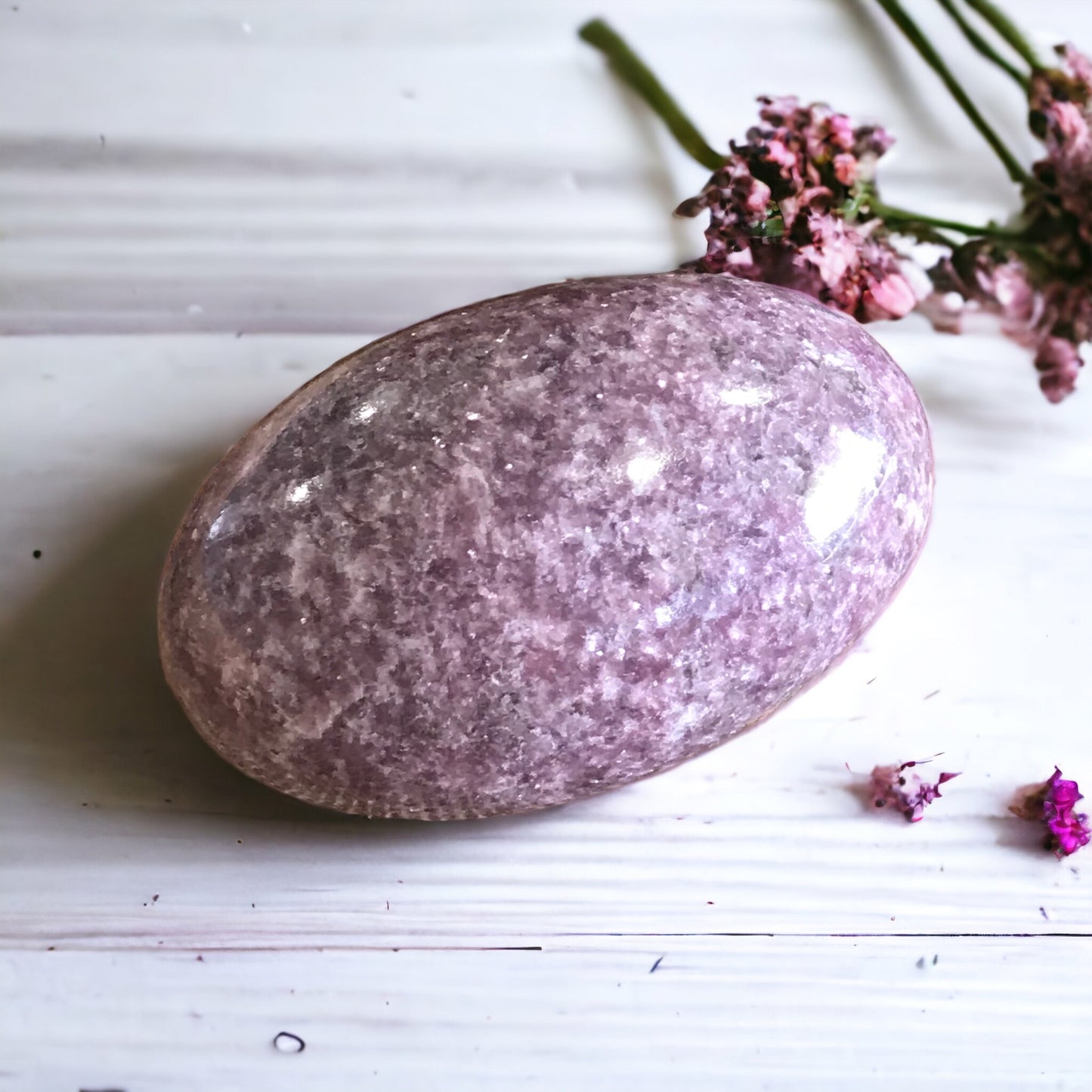 Lepidolite Lingam