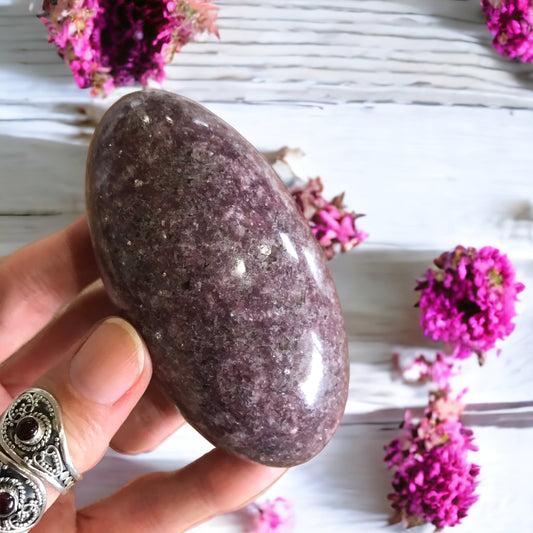 Lepidolite Lingam