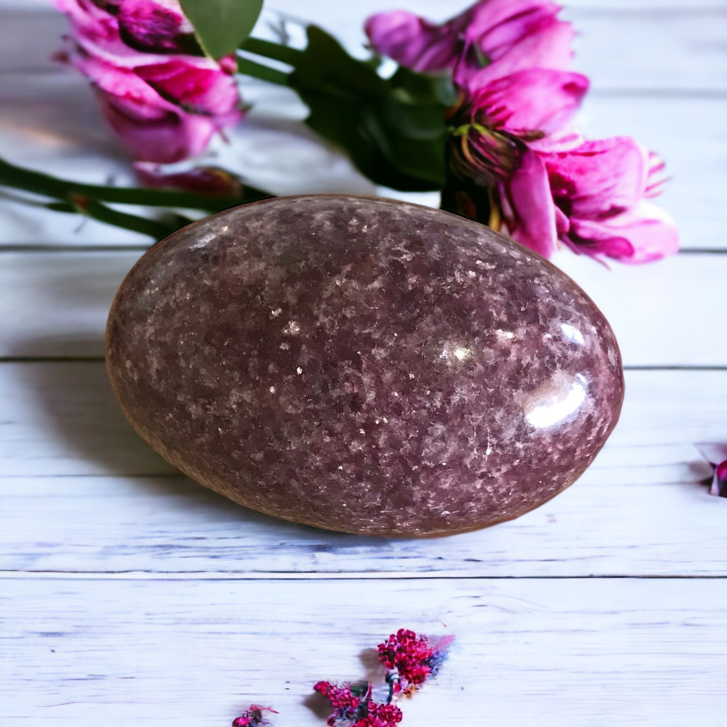 Lepidolite Lingam