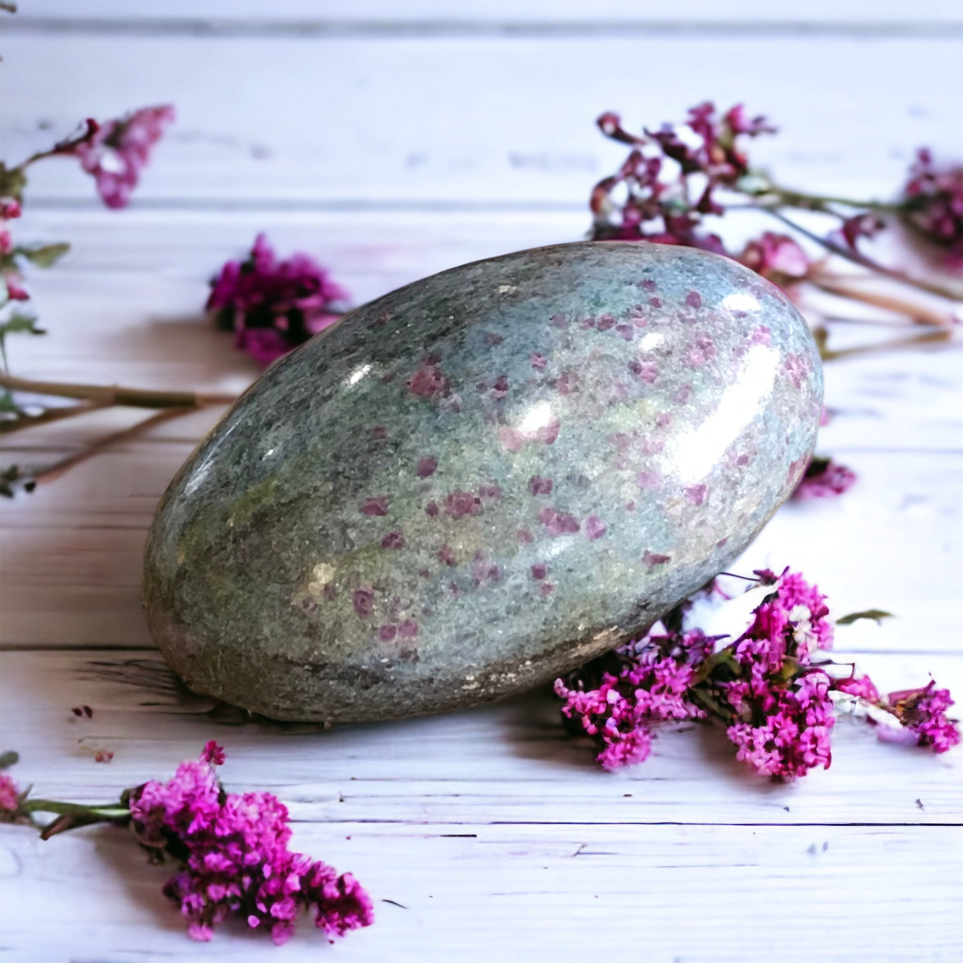 Ruby In Fuchsite Lingam