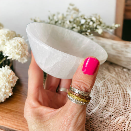 Selenite Clearing Bowl Large