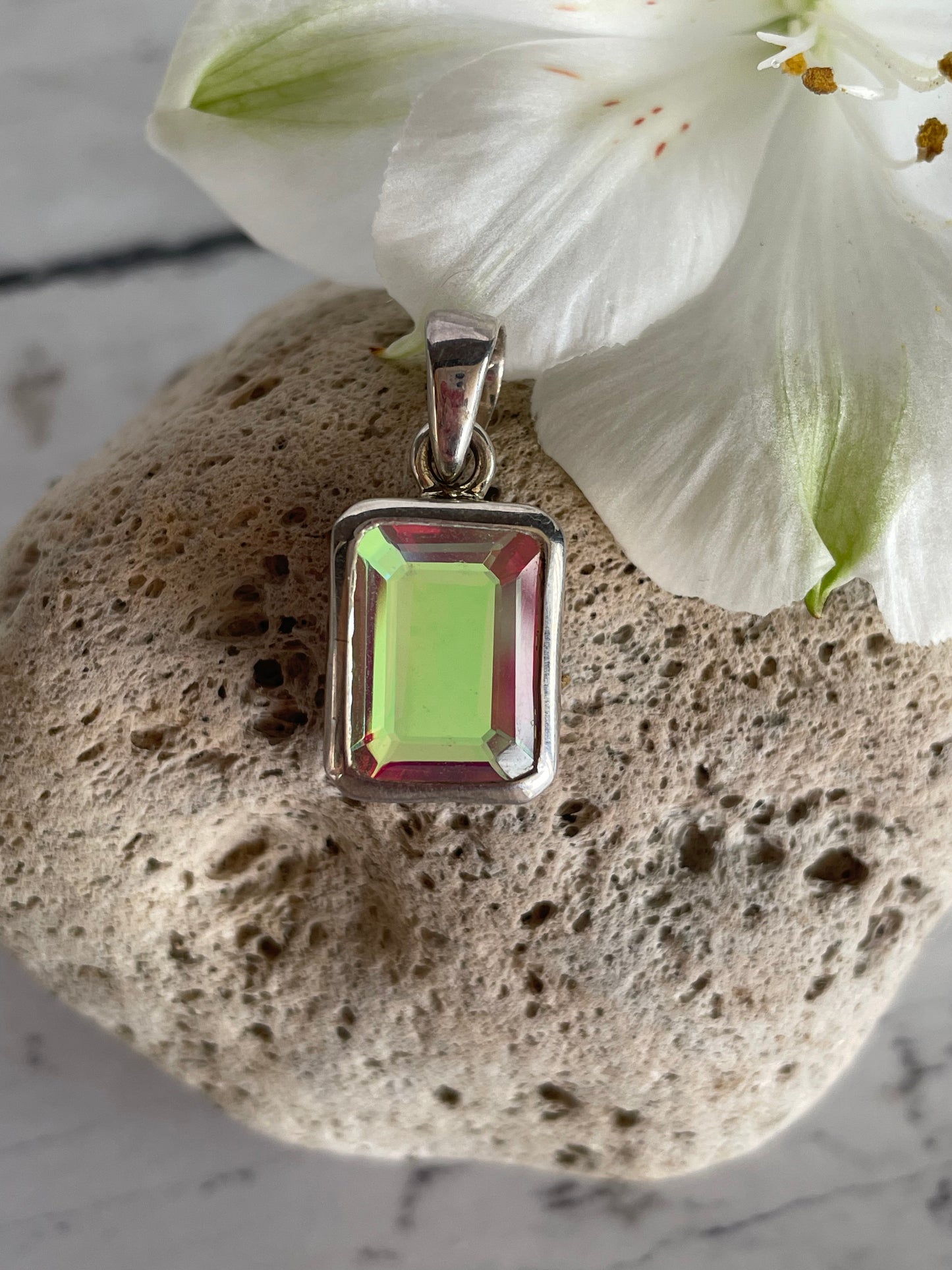 Aurore Boreale Silver Pendant